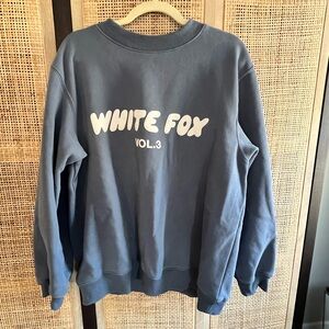 COPY - White Fox Boutique Blue Crew Neck Sweater